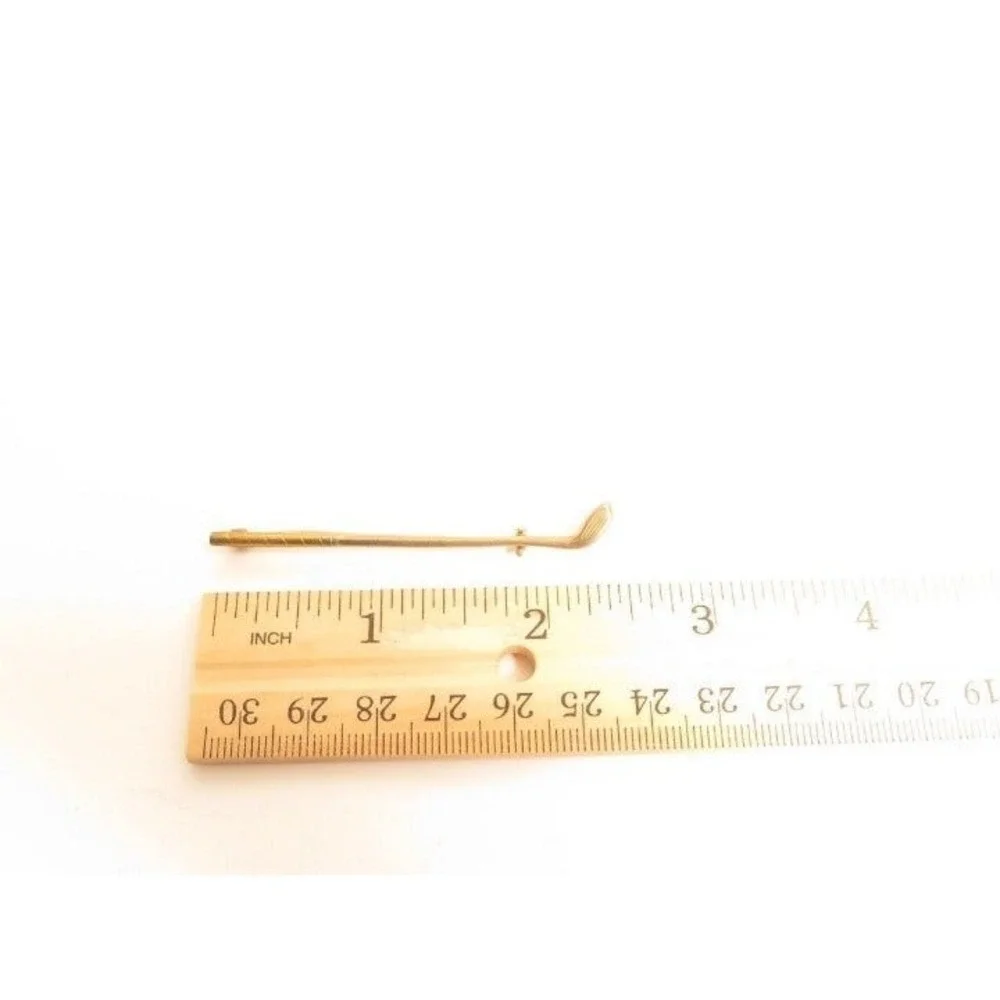 Vintage‎ Gold Plated Golf Club Pin